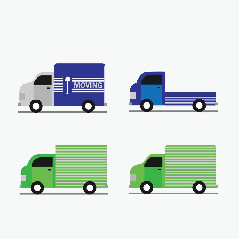 Truck In Set Collection vector
