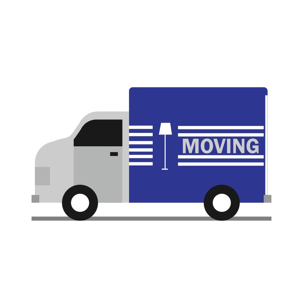 Blue Moving Car vector