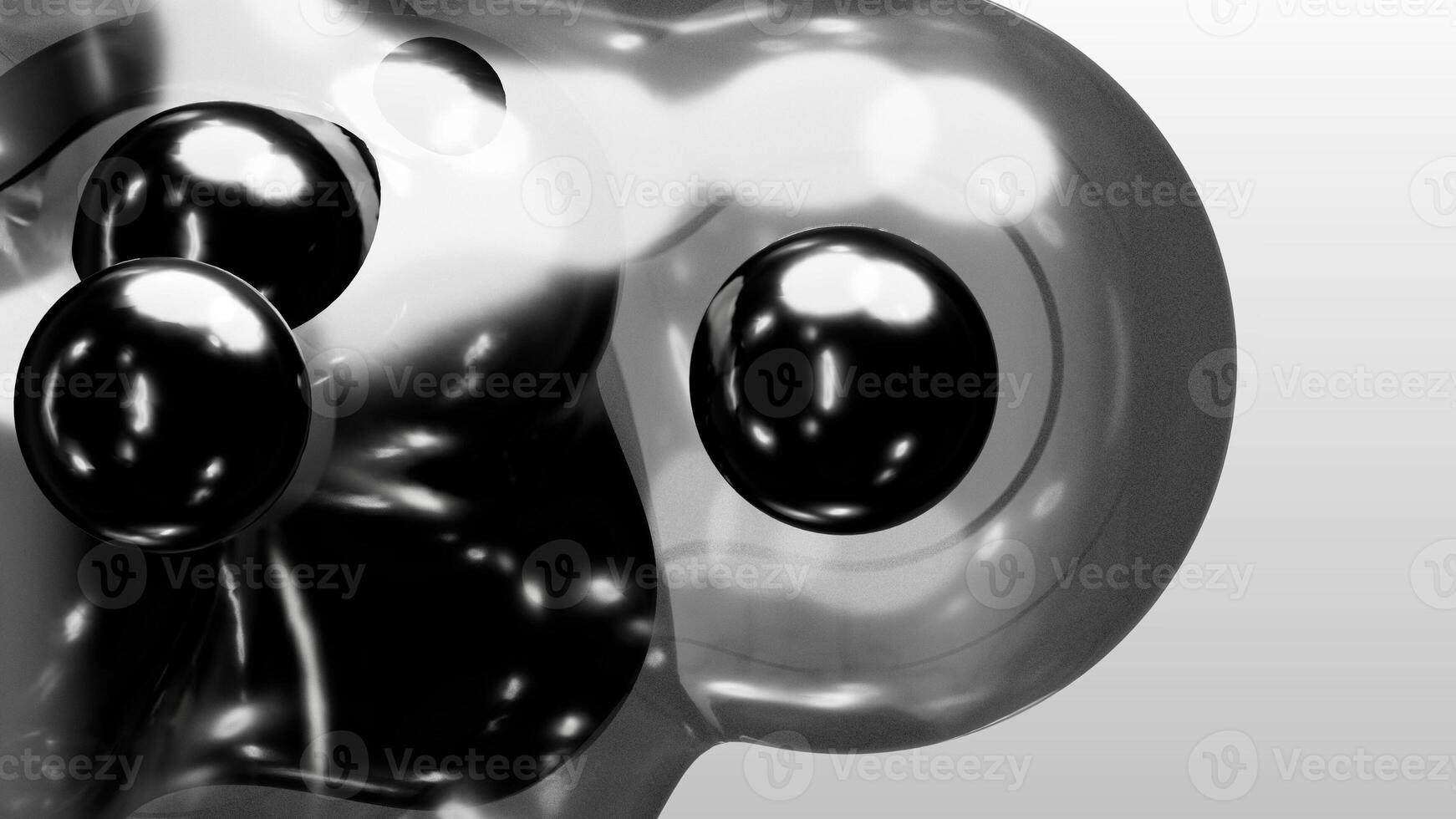 3d render motion design wallpaper animation business presentation monochrome grey white metaball gray liquid water soapy mercury bubble metasphere ball silver metal transition deformation metaverse photo