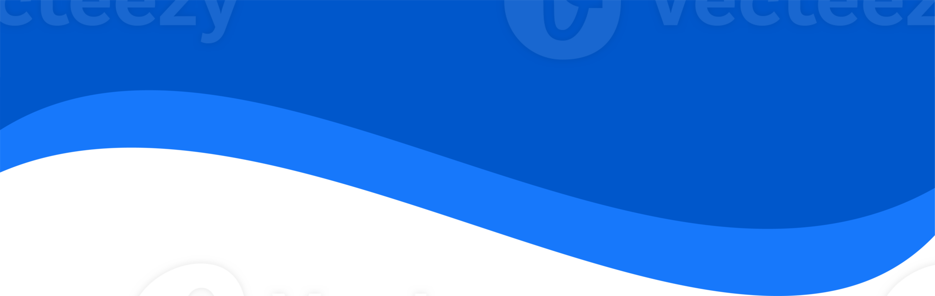 Header shape background for website design. Blue border for banner. Abstract divider for bottom or frame of template and web page. Presentation wavy and curve separator. png