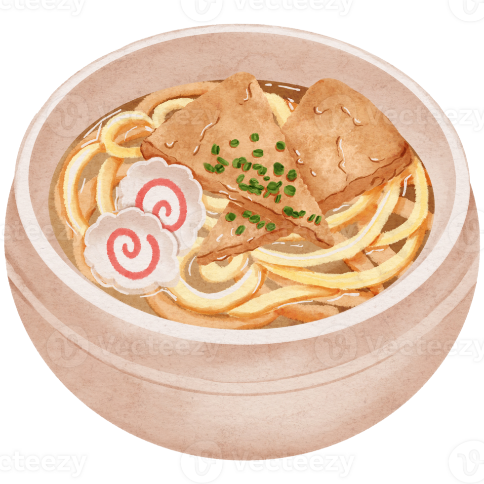 Illustration of Japanese Noodle Soup Dish png