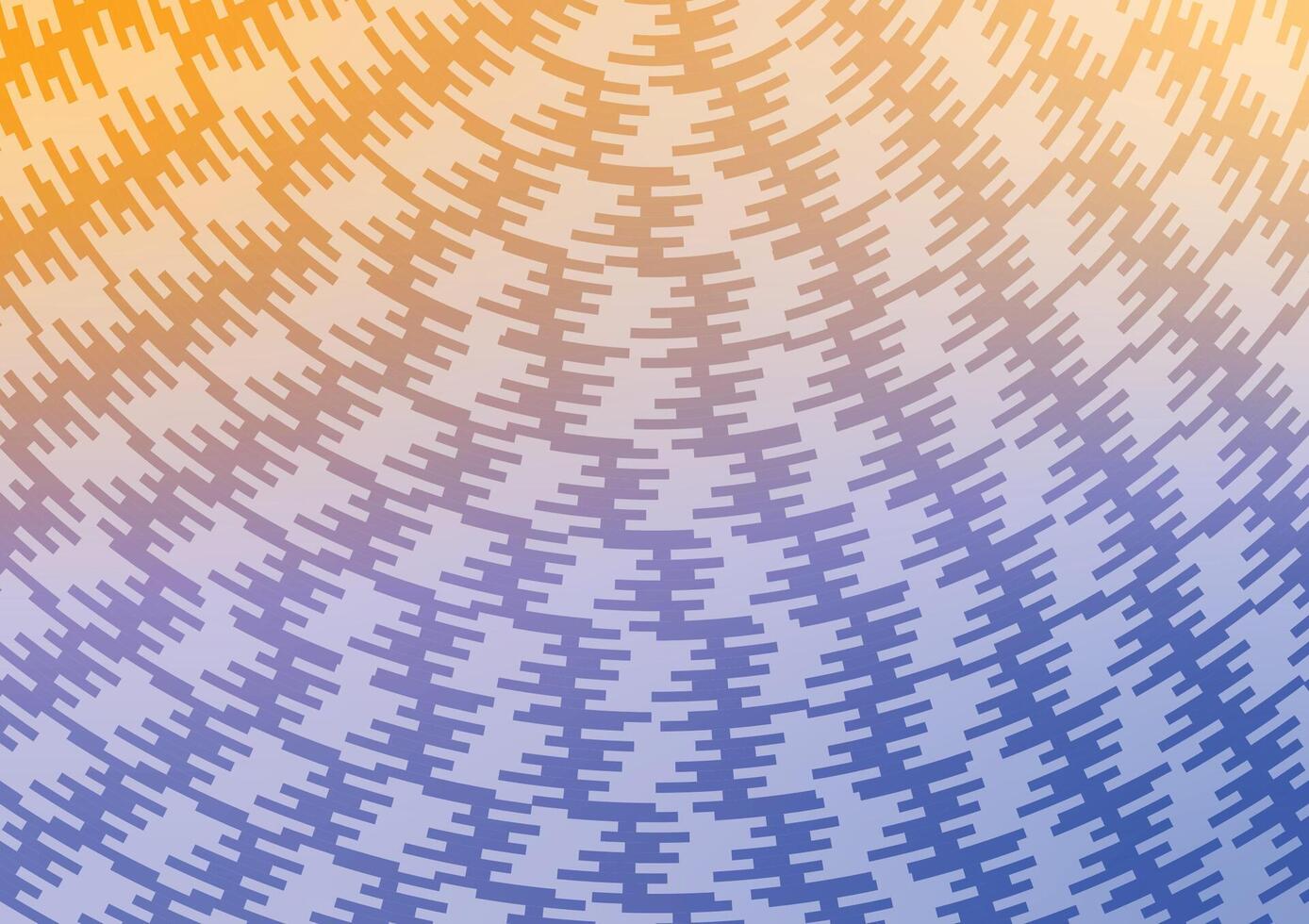 Abstract yellow line art graphic blue background vector