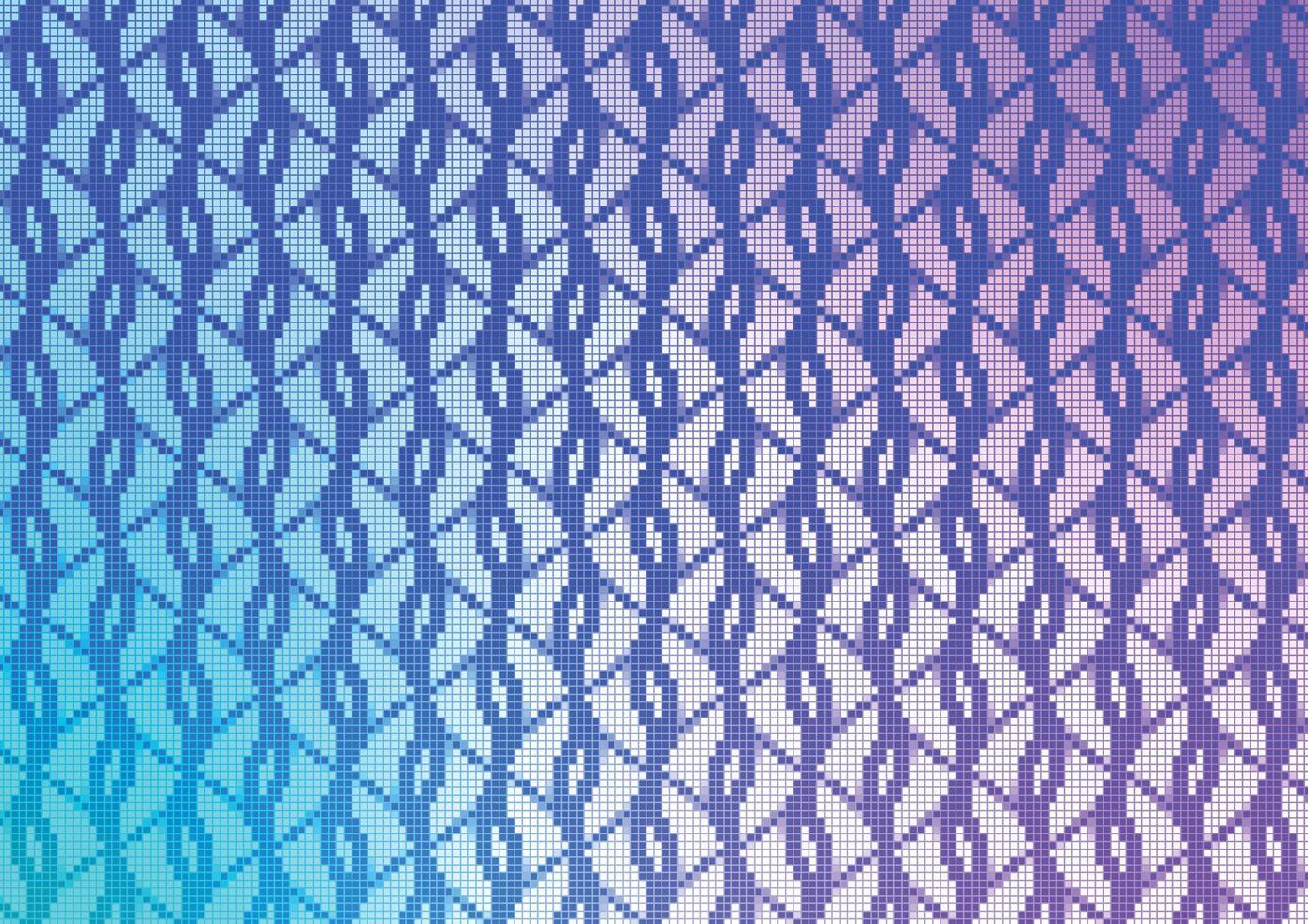 Traditional blue line vintage square pattern graphics background vector