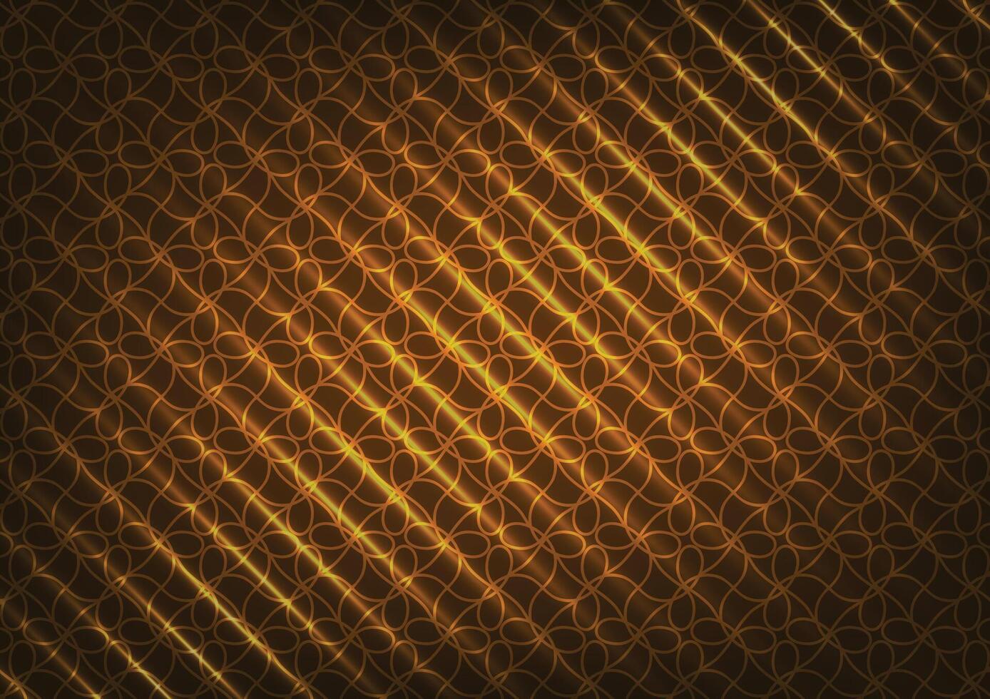 Premium gold light line net pattern dark background vector