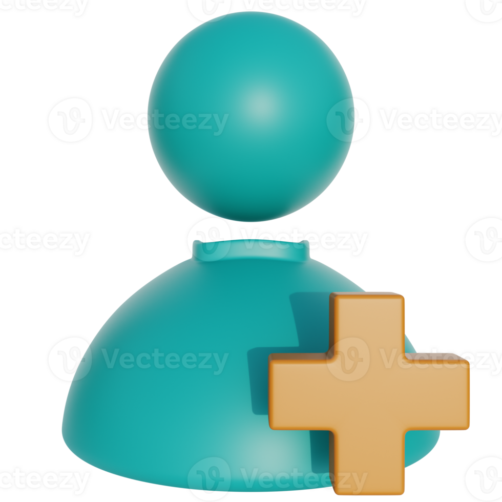 add friend 3d icon png