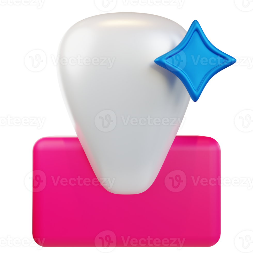 incisor tooth 3d illustration png