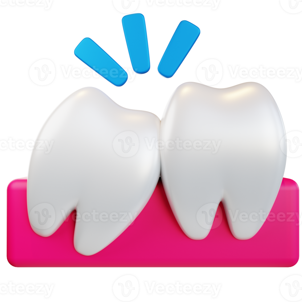 wisdom teeth 3d icon illustration png