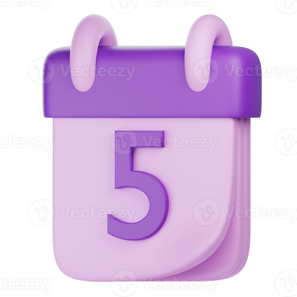 calendar 3d icon illustration png