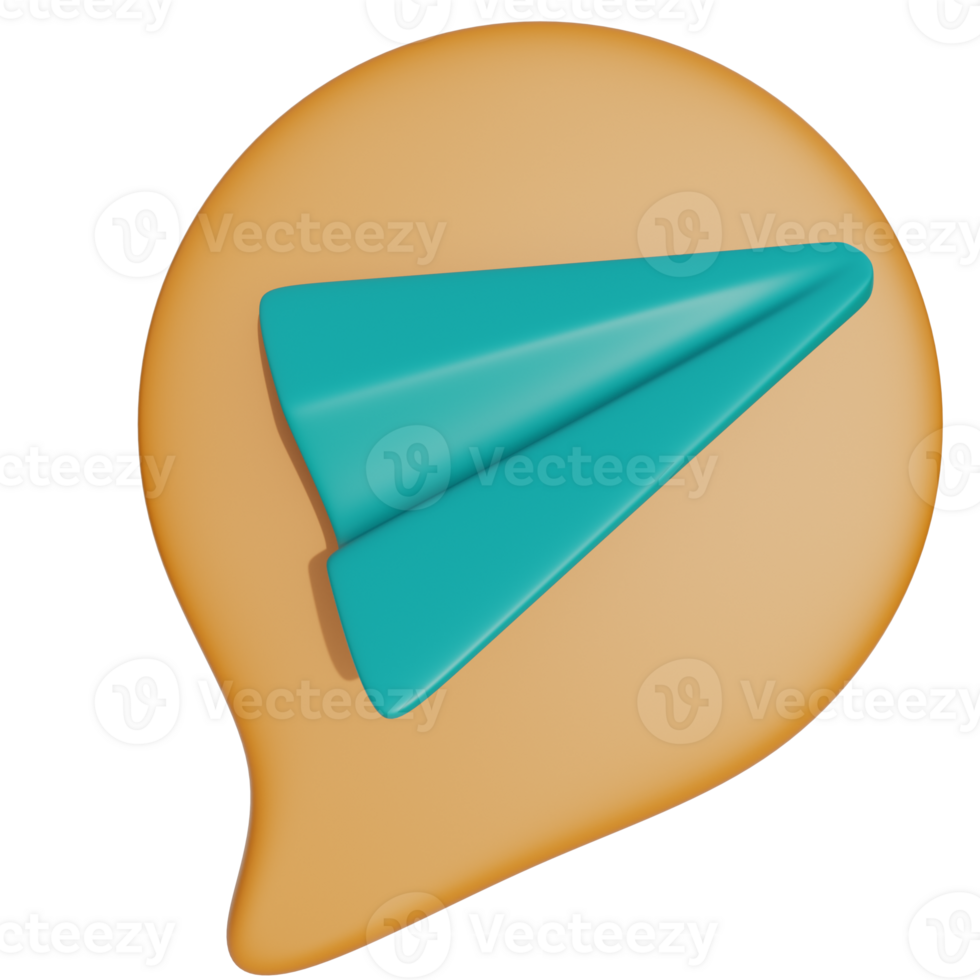 sending message 3d icon png