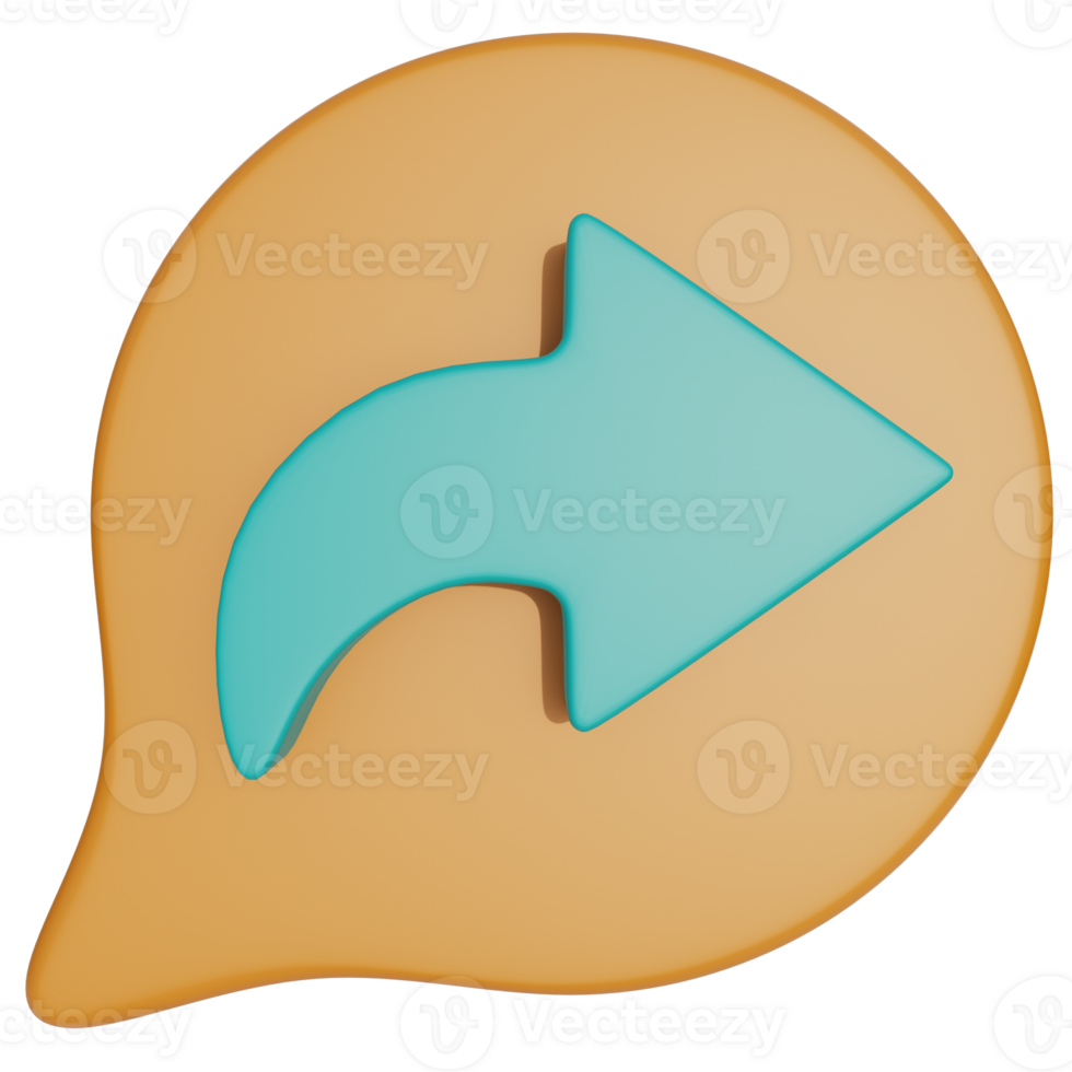 share button 3d icon png