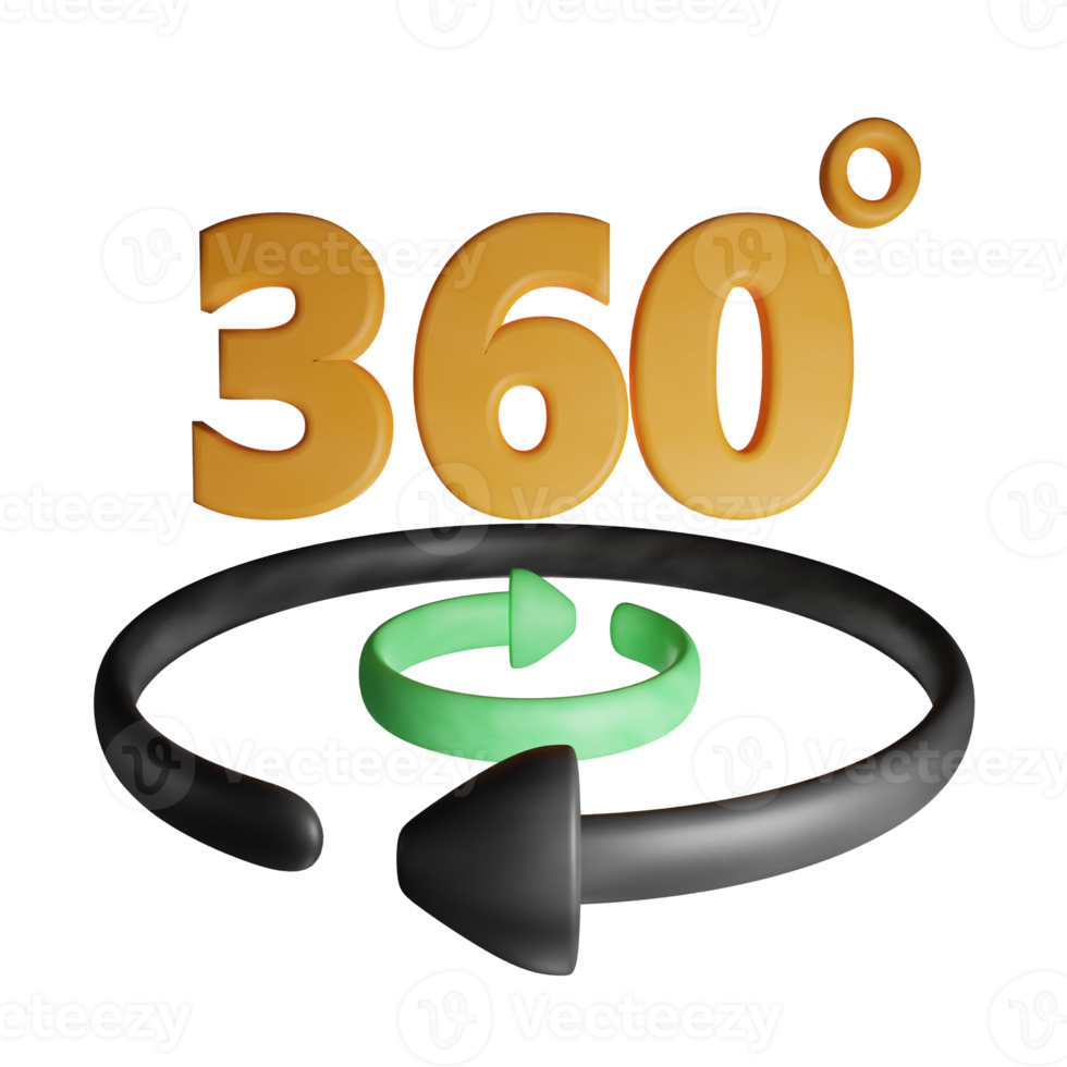 Unidirectional 360 degree rotation png