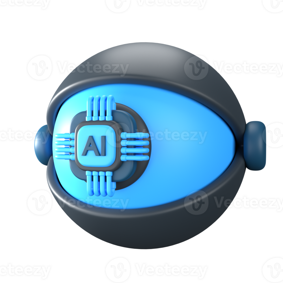 Ai eye 3D Illustration png