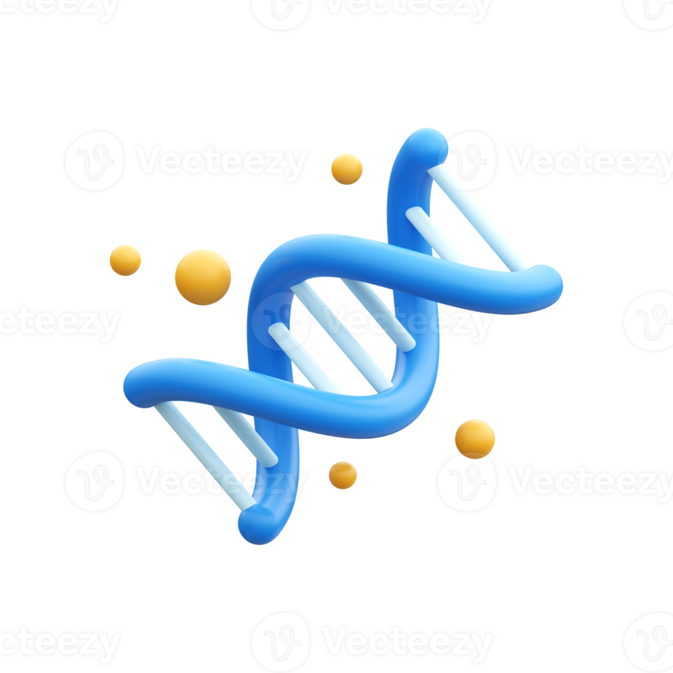 DNA 3D Illustration png