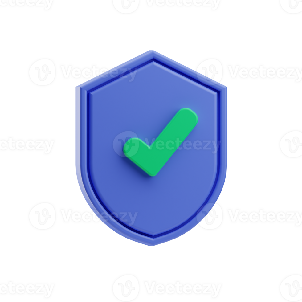 Secure 3D Illustration png