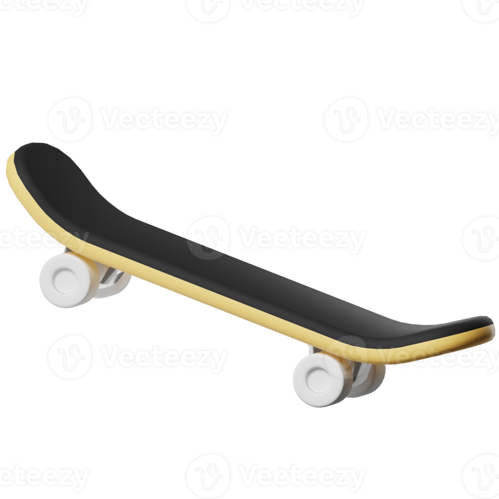 Skateboard 3D Illustration png