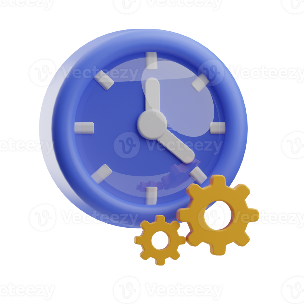 Time management 3D Illustration png