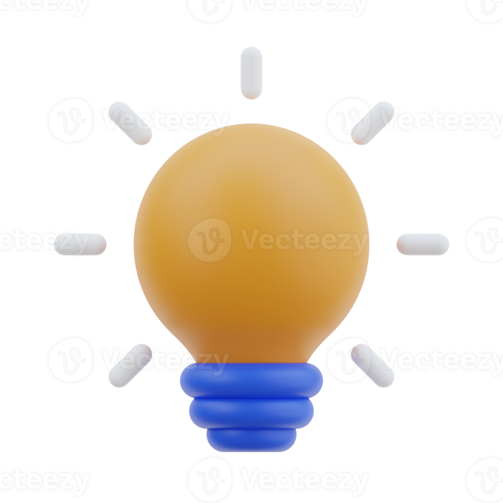 Creative idea 3D Illustration png