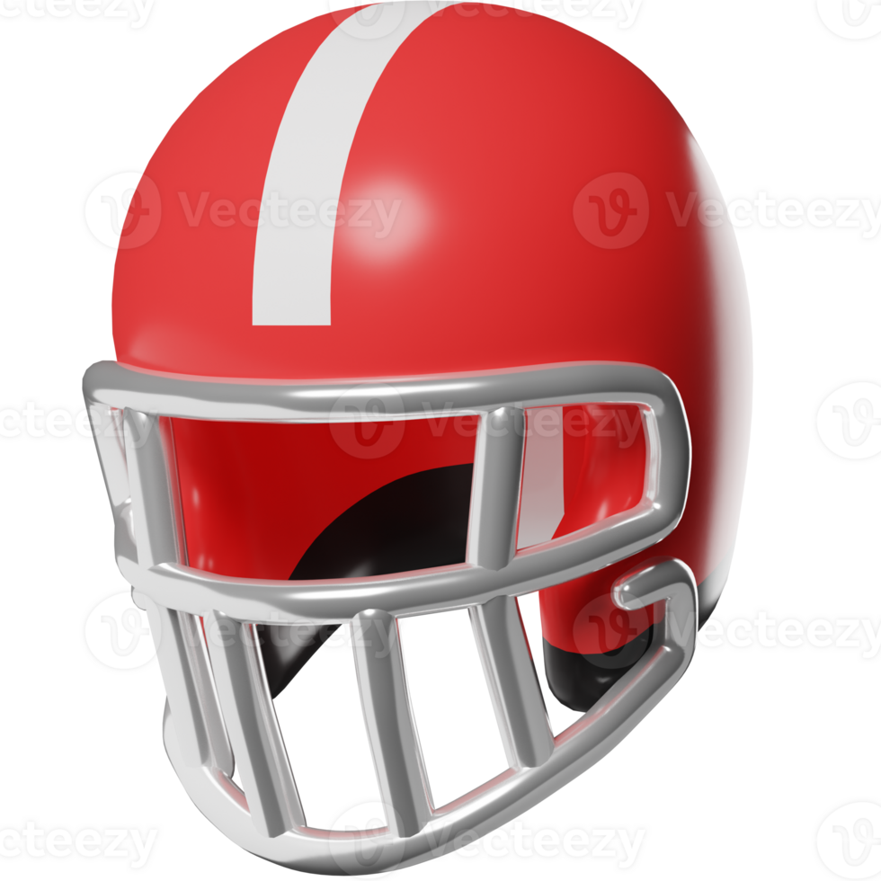 amerikanisch Fußball Helm 3d Illustration png