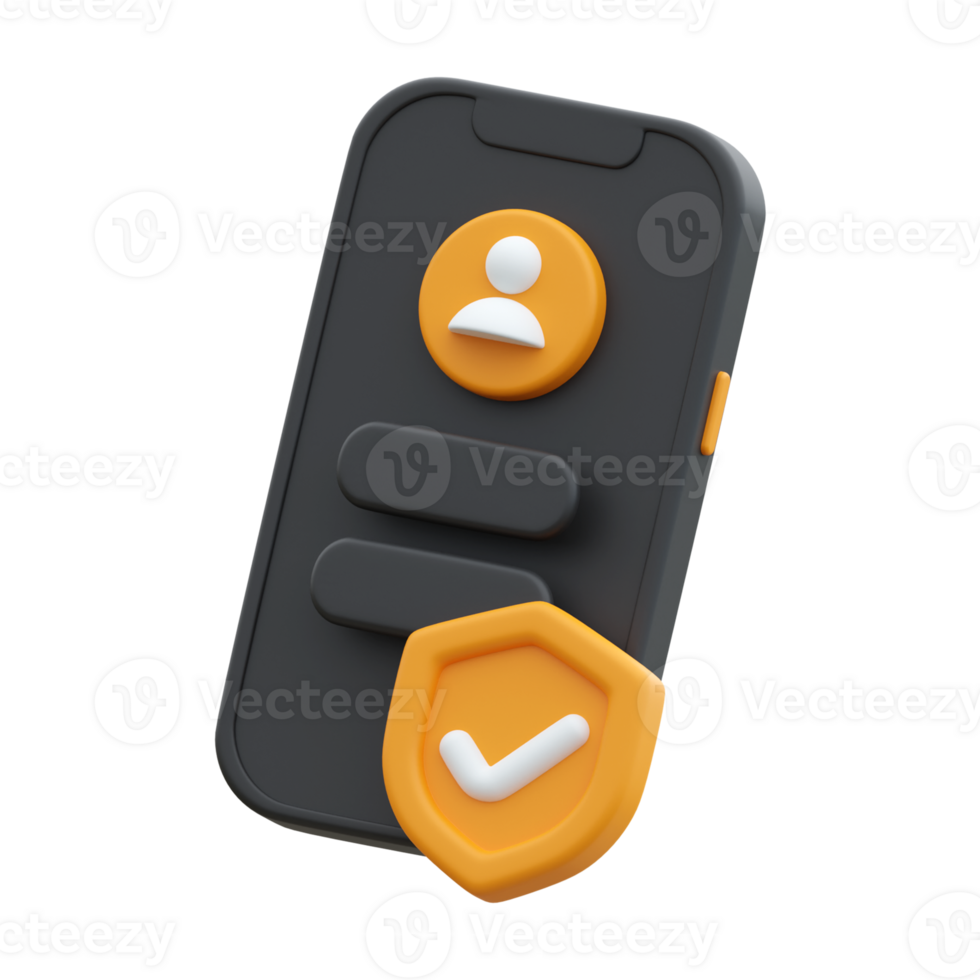 User Login 3D Illustration png