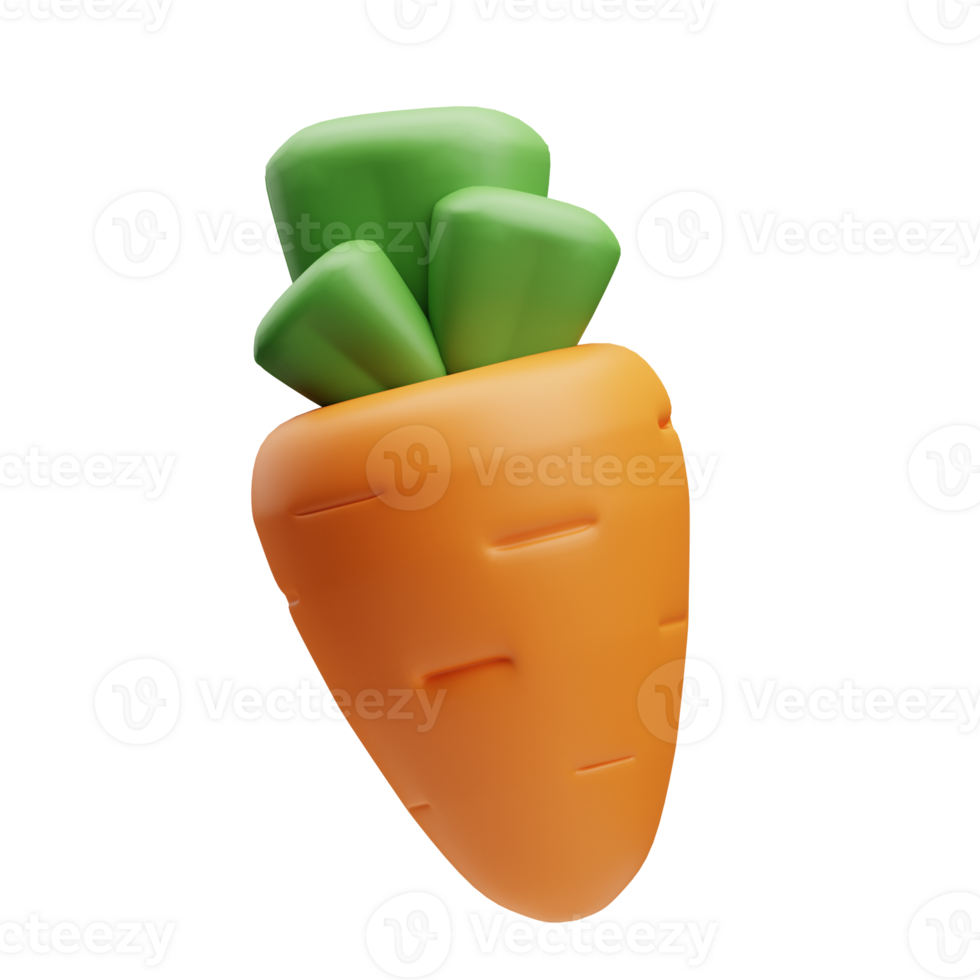 Carrot 3D Illustration png