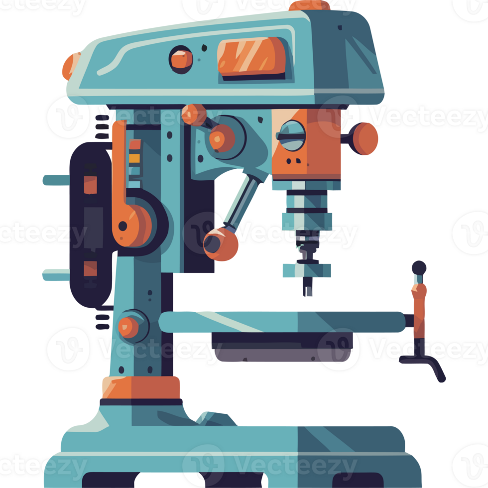 Robotic arm in factory uses for manufacturing isolated png