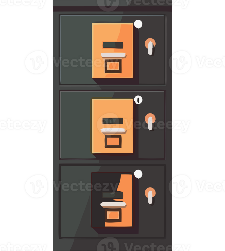 filing cabinet for business icon isolated png