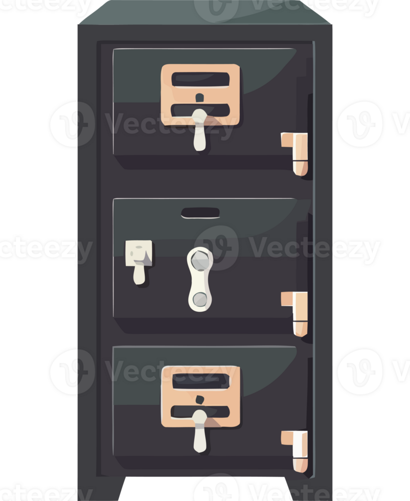 A modern metal locker office png