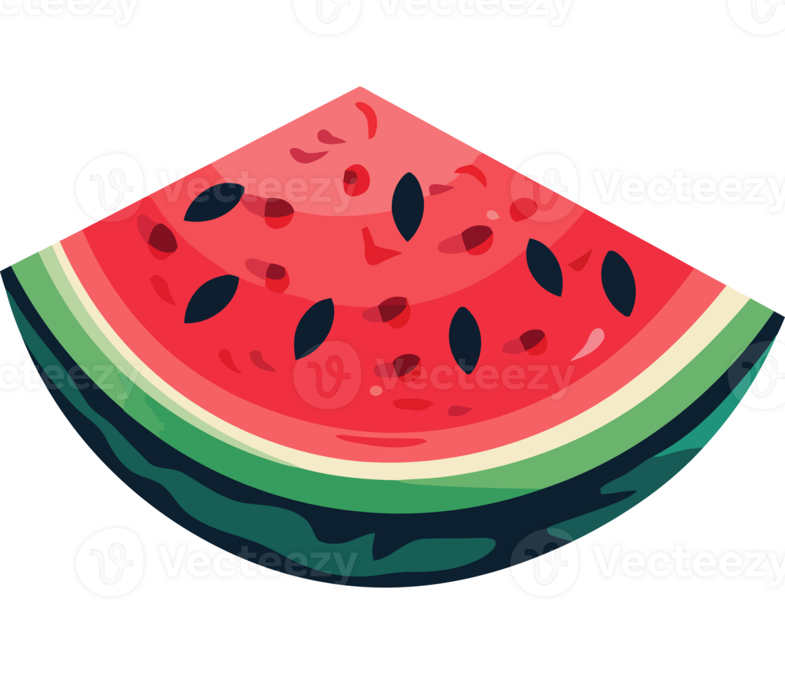 Fresh watermelon slice, a sweet and juicy summer fruit snack icon png