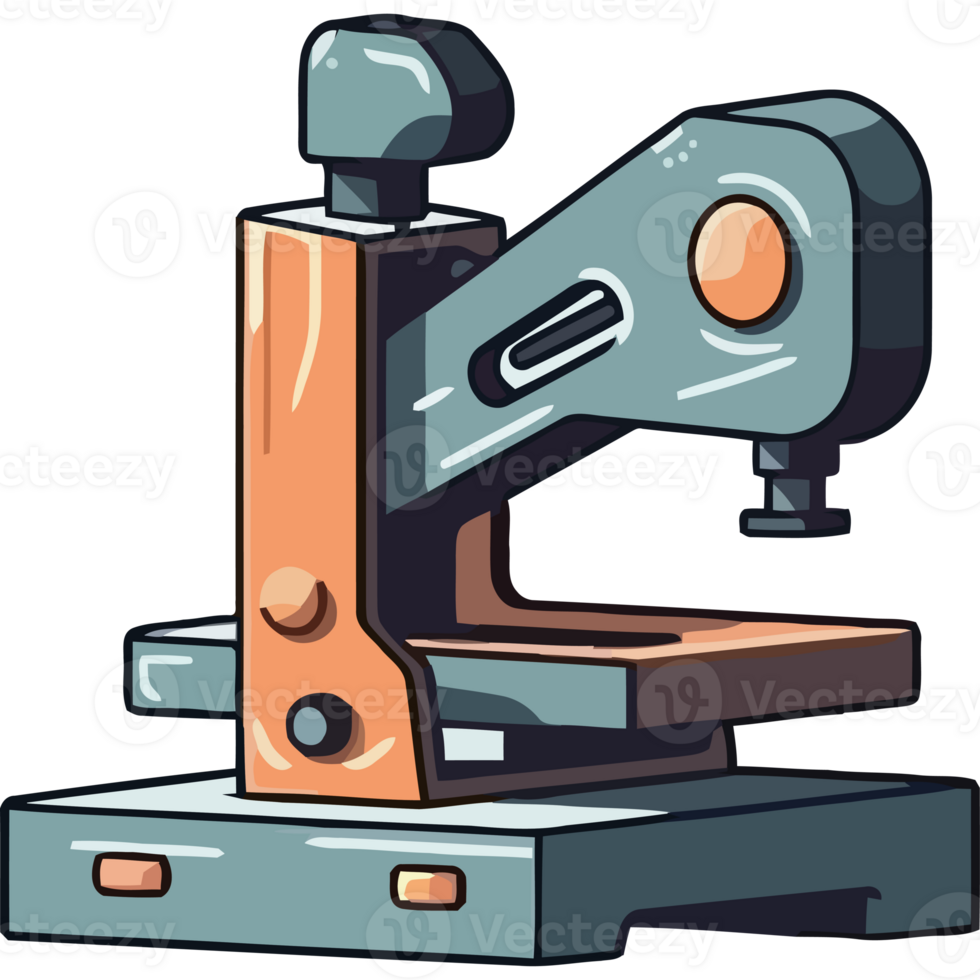 Machine in production, drilling equipment isolated, icon png