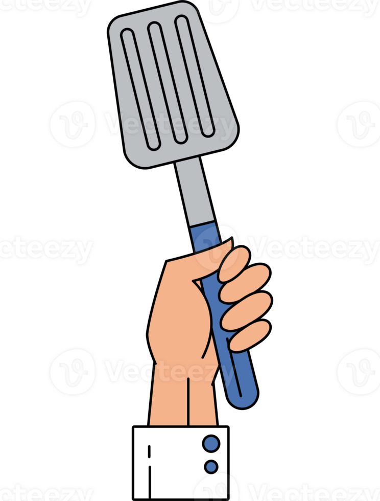 hand with spatula icon png