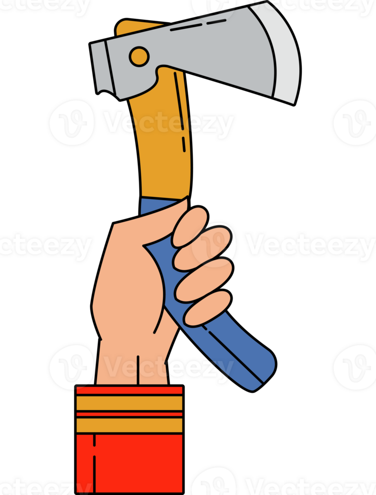 hand with axe icon png