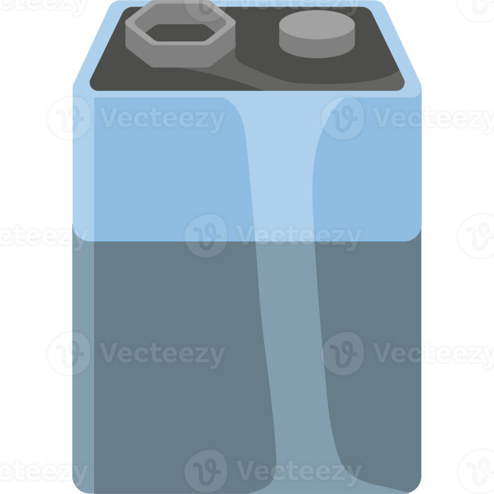 battery blue color illustration isolated png