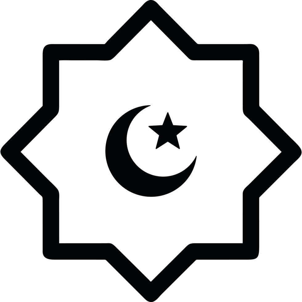 muslim moon over star png