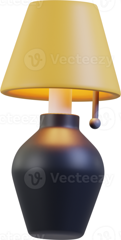 Table Lamp 3D icon for home lighting png