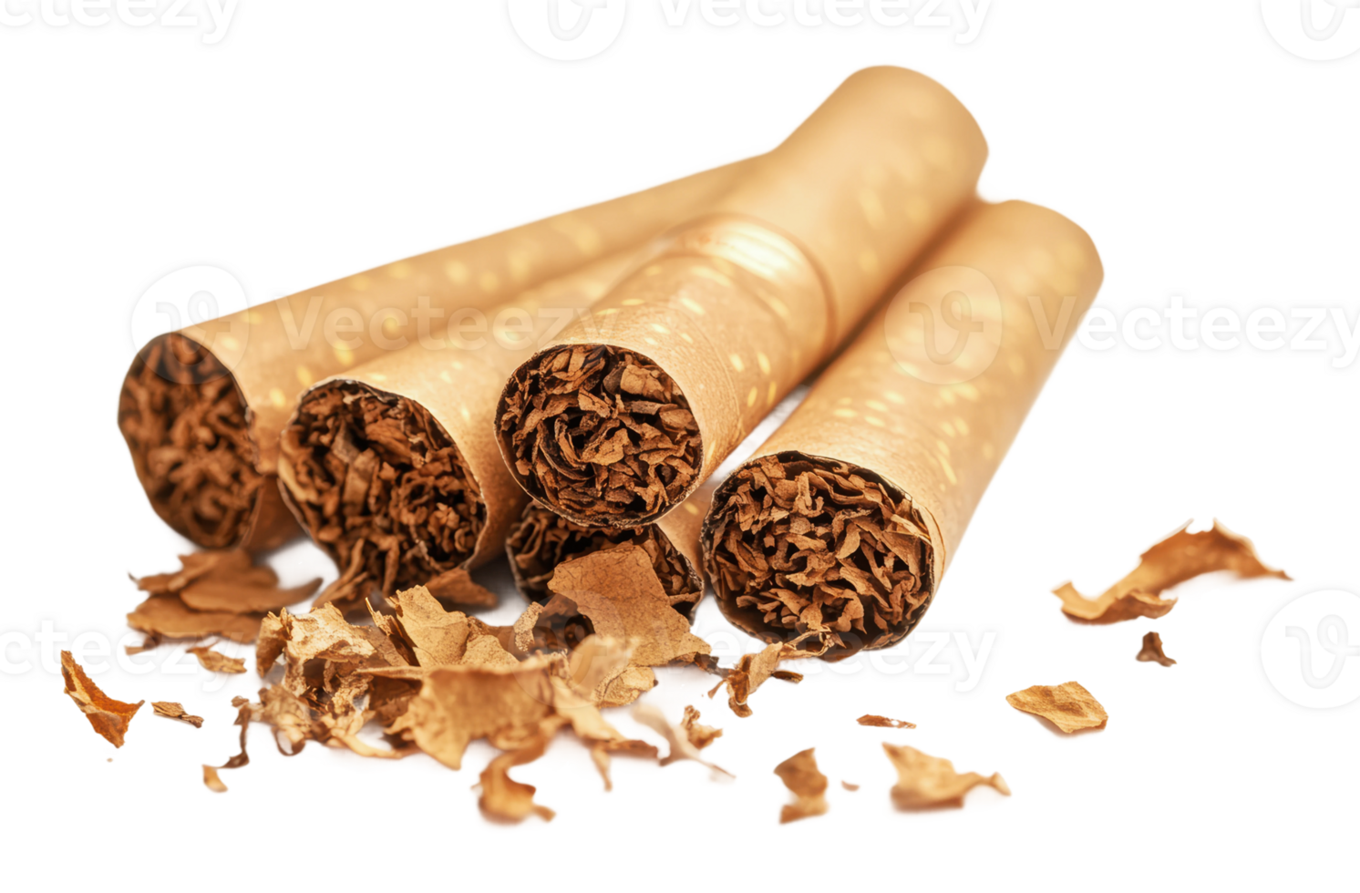 qualidade feito à mão charutos com tabaco folhas png