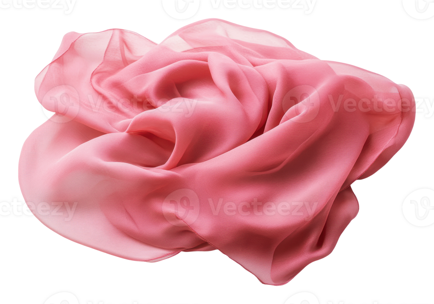 Soft pink fabric draping elegantly on a surface png