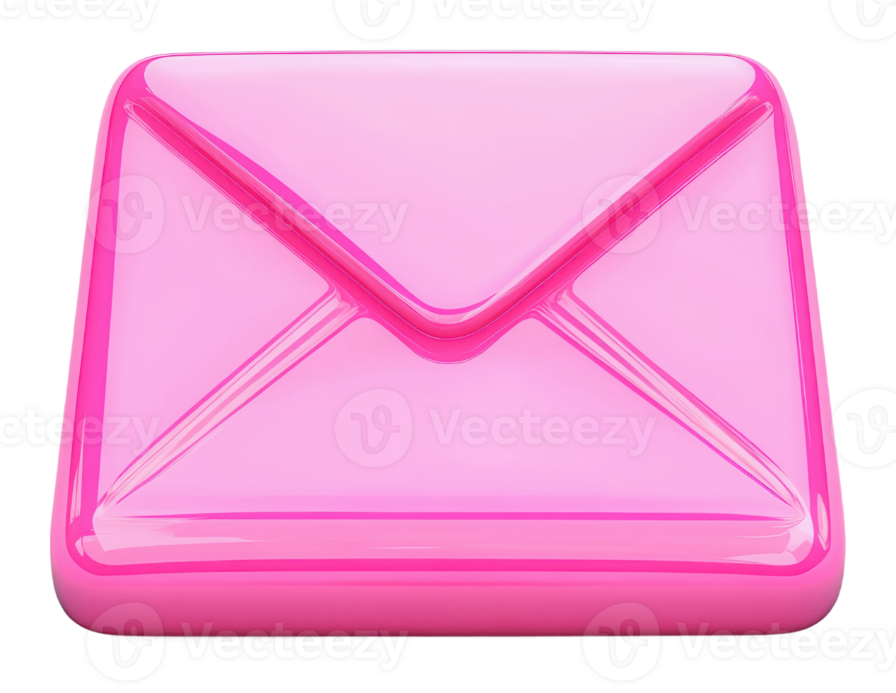 A glossy, bright pink envelope sits prominently png