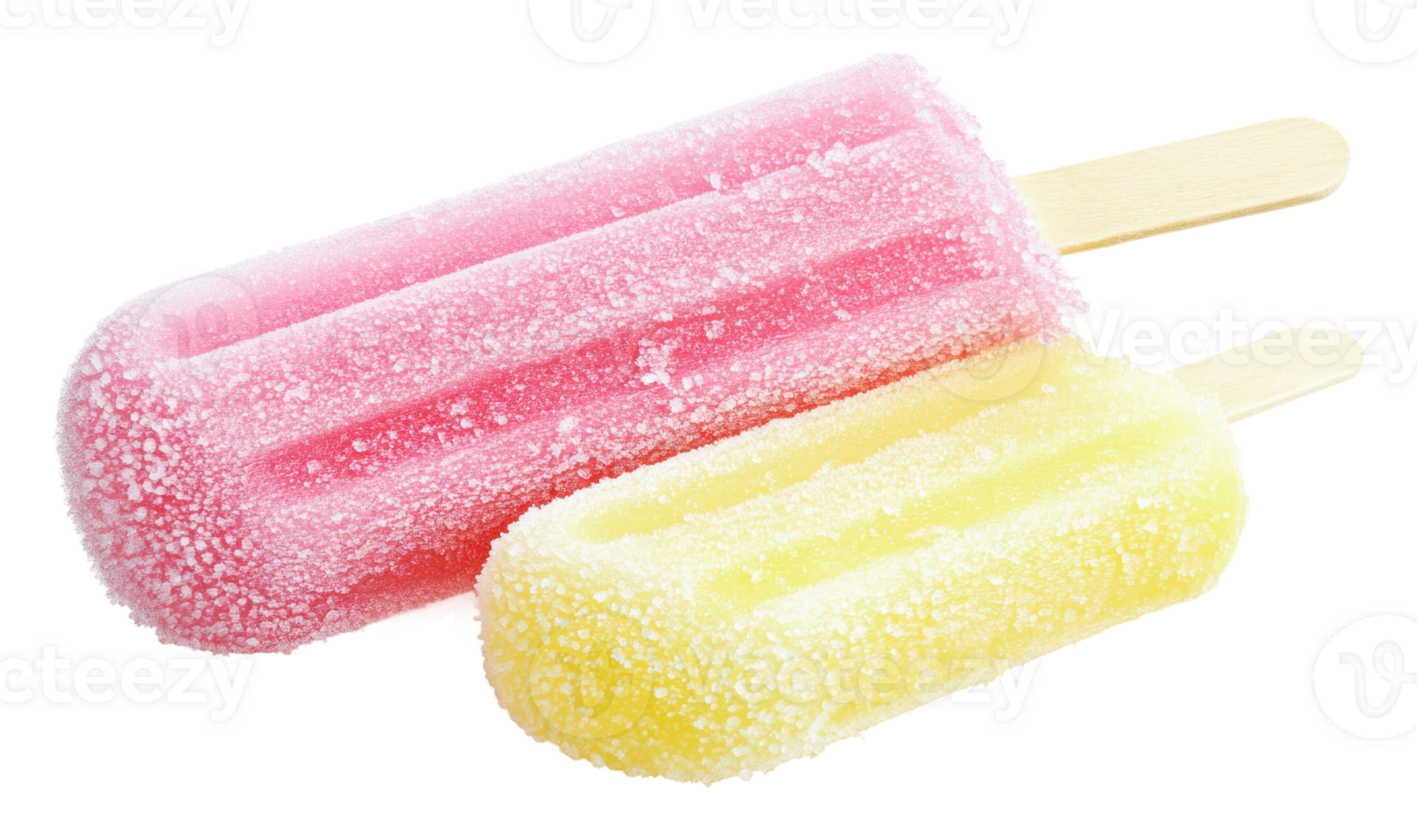 Bright frozen treats for summer fun png
