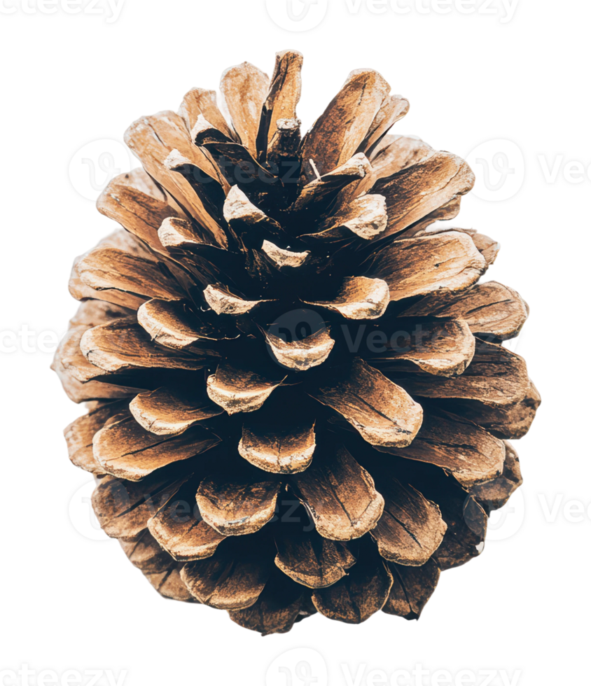 Rustic pine cone captured in natural detail png