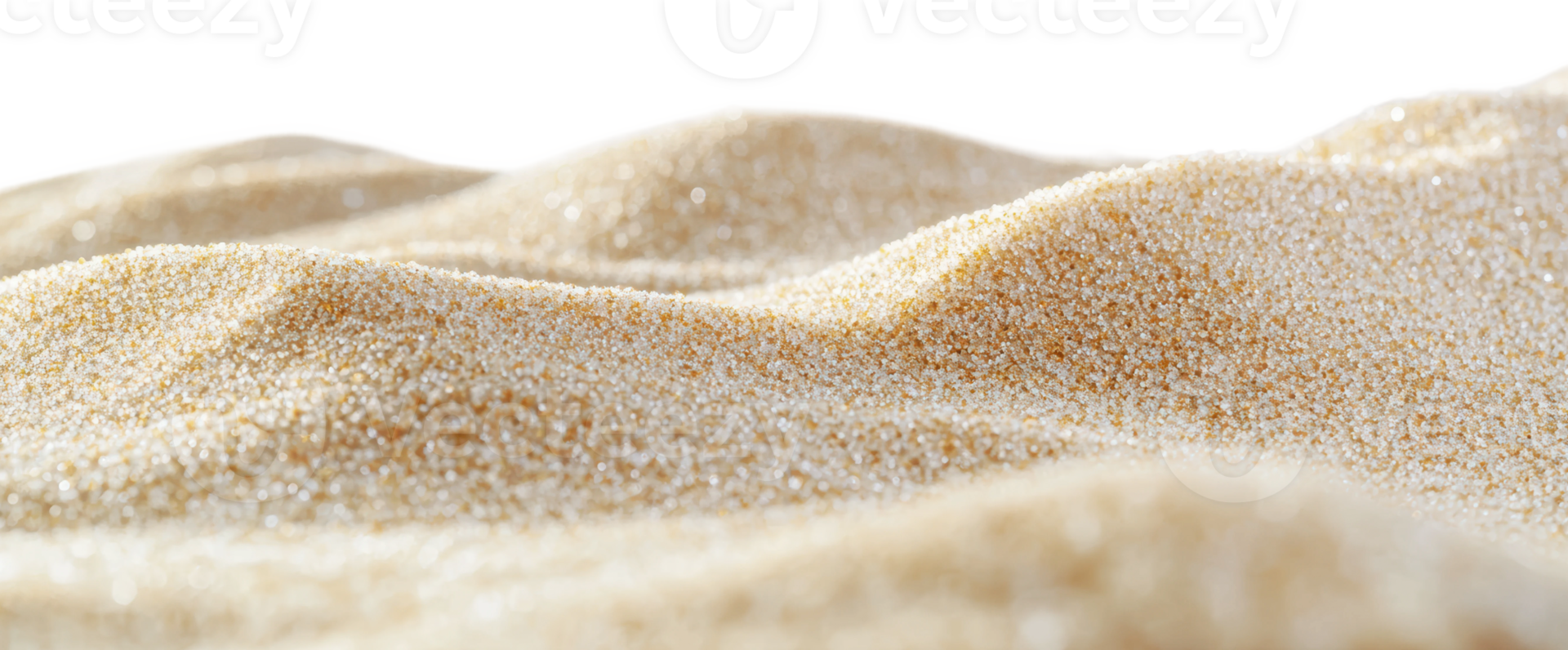 Waves of fine sand in serene light setting png
