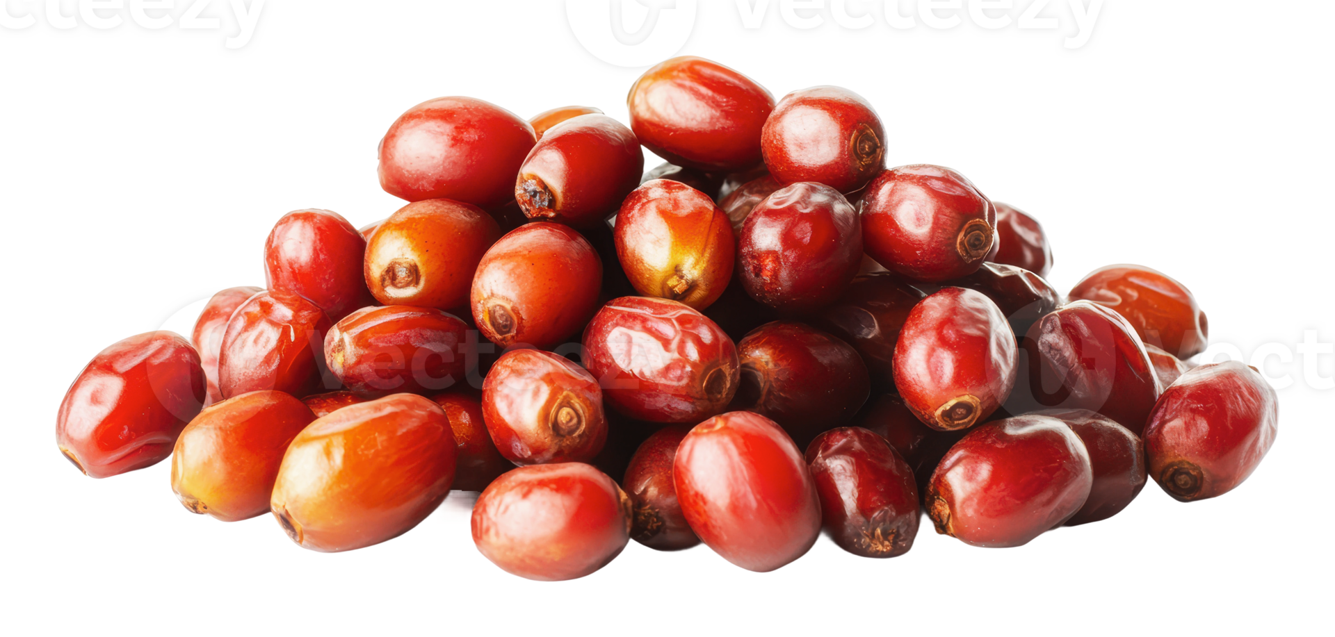 Freshly harvested red dates ready for consumption png