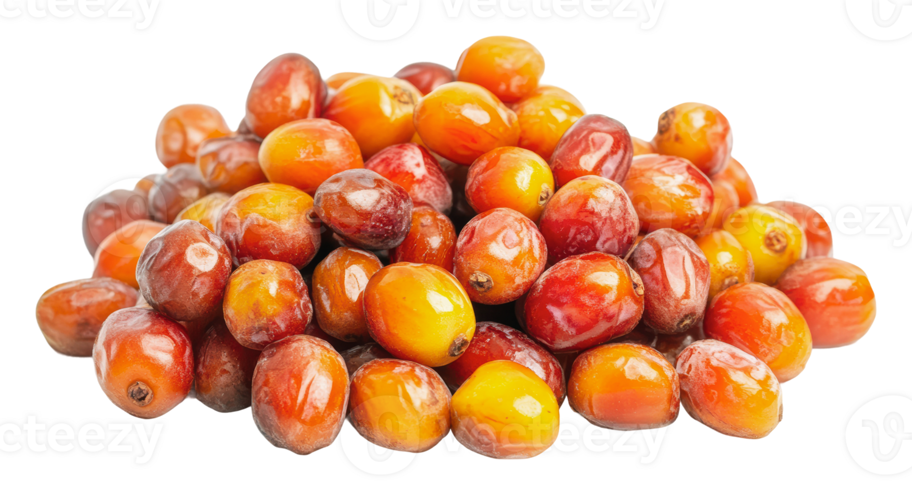 Fresh dates piled together in a vibrant display png