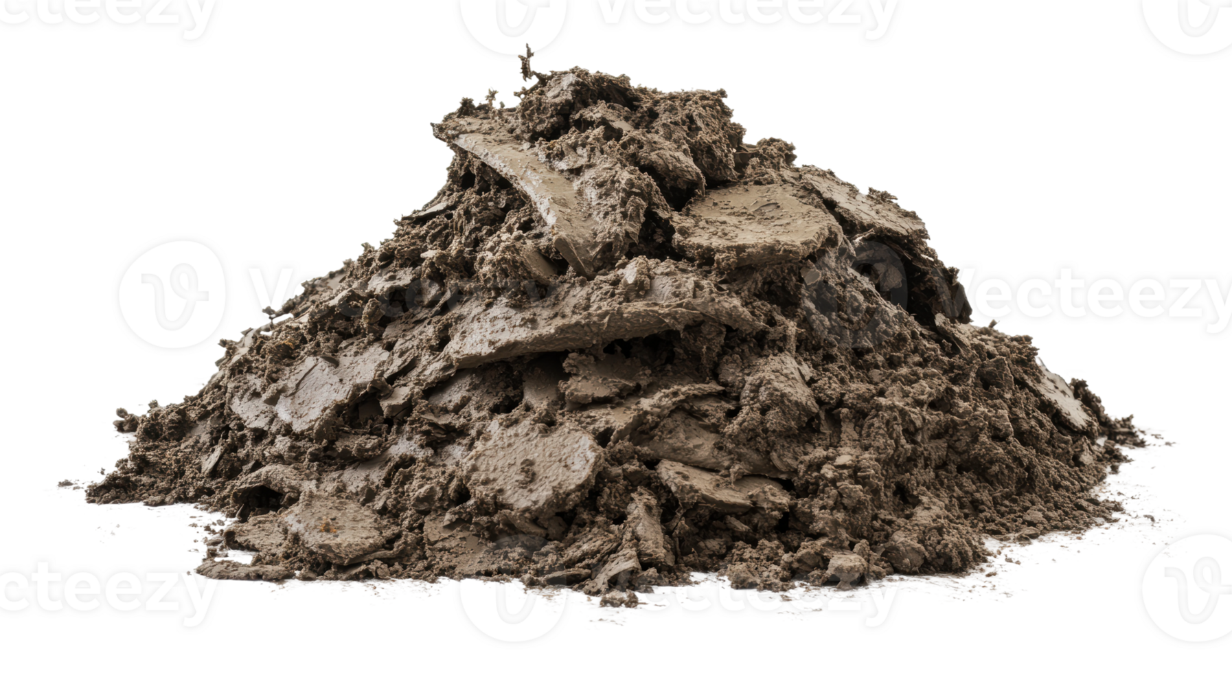 Wet clay pile suitable for sculpting projects png
