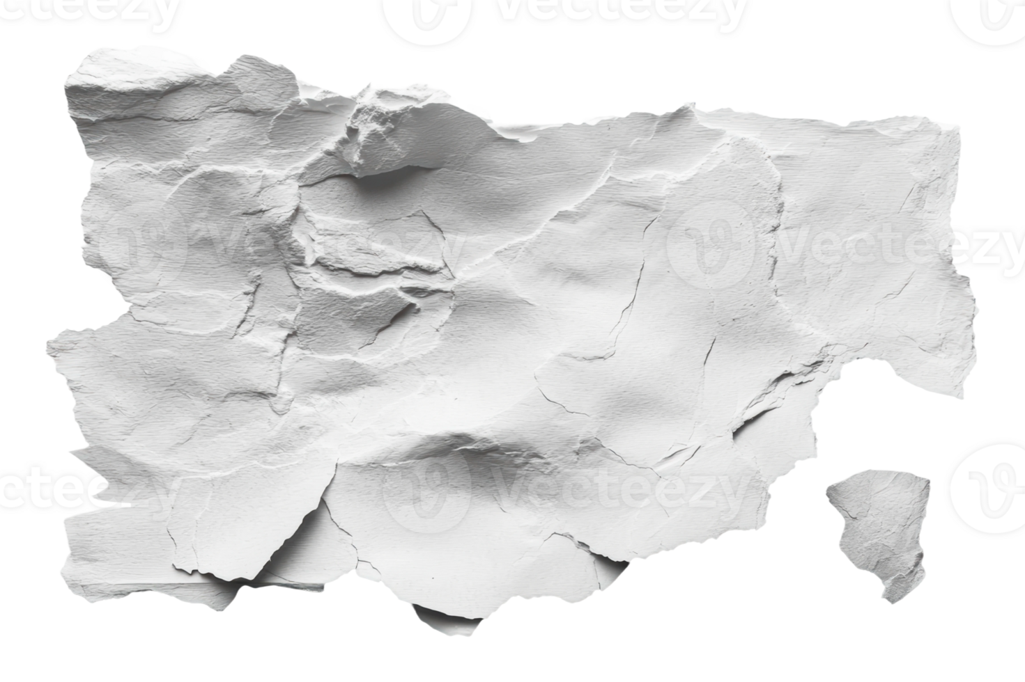 Cracked white surface with textured detailing png