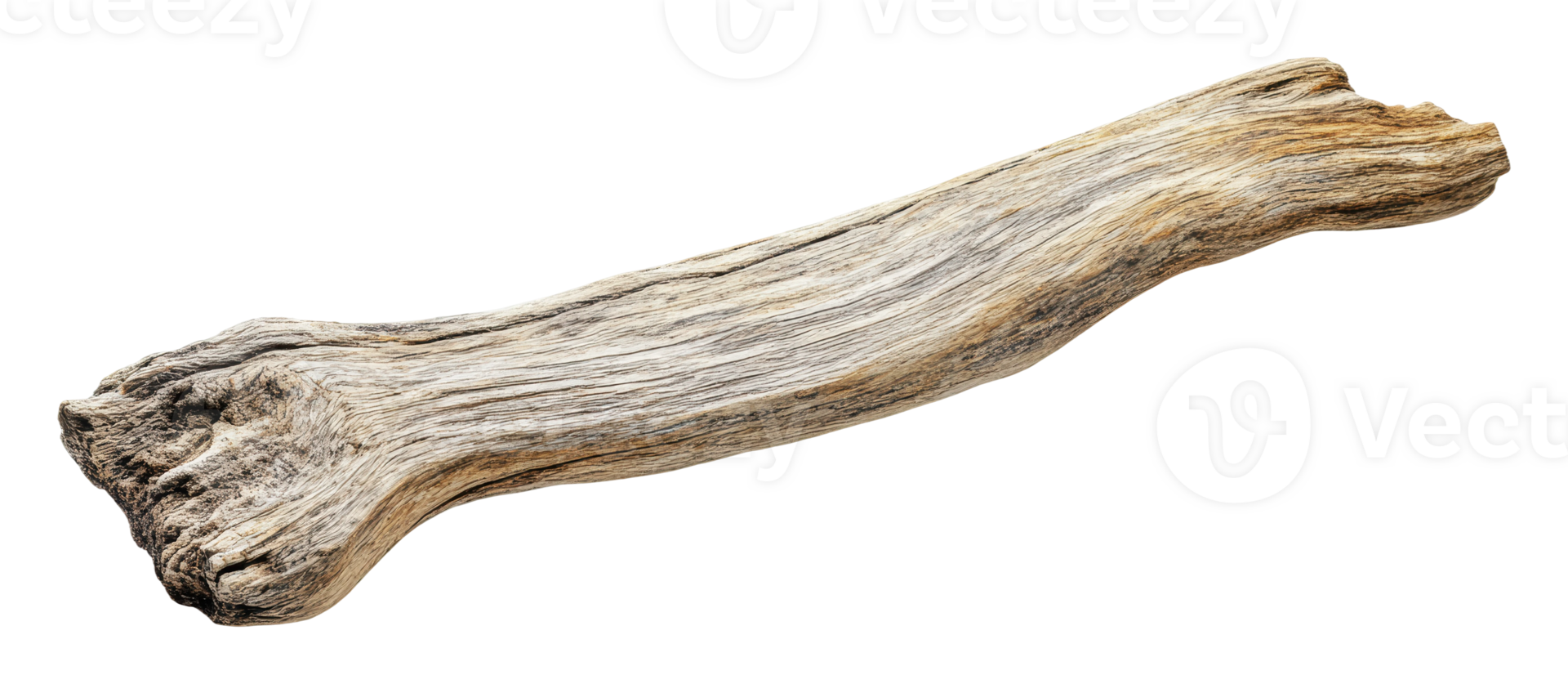 Natural-textured driftwood piece png