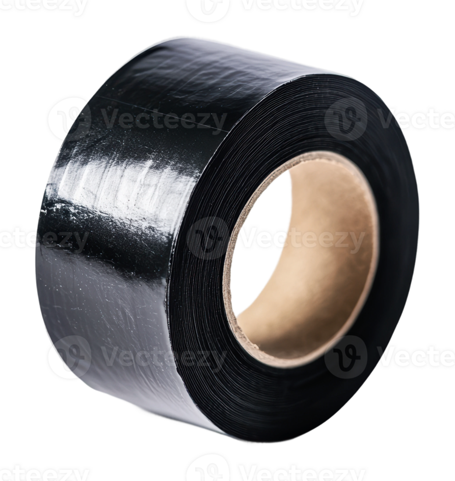 Black electrical tape on a plain background png