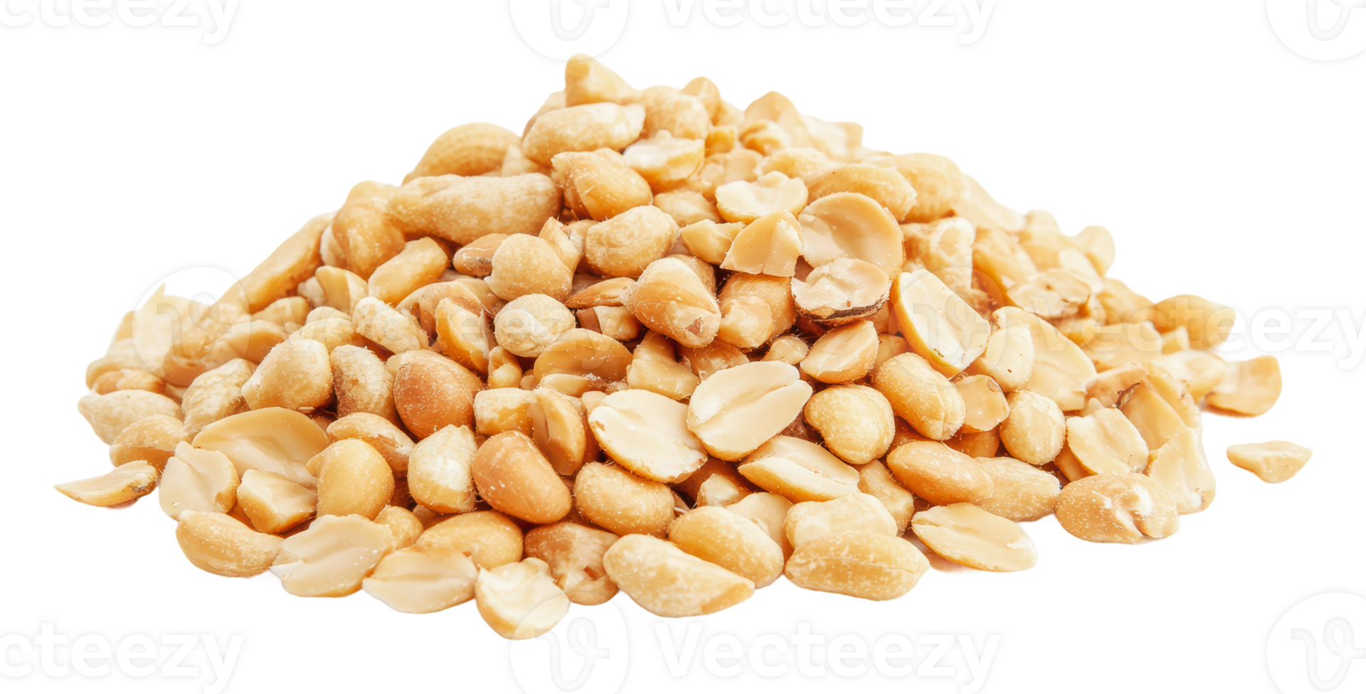 Shelled peanuts arranged on a clean surface png