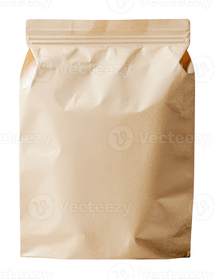 Brown paper packaging for food or products png