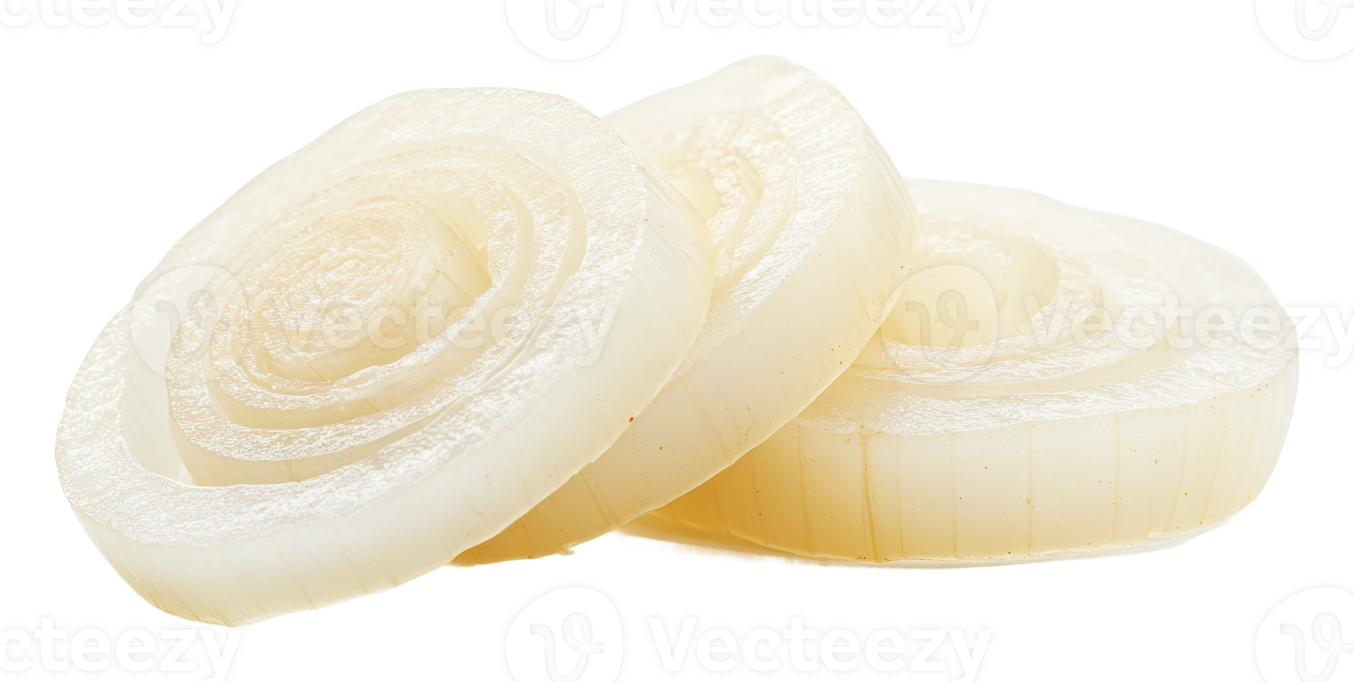 Sliced white onions ready for culinary use png