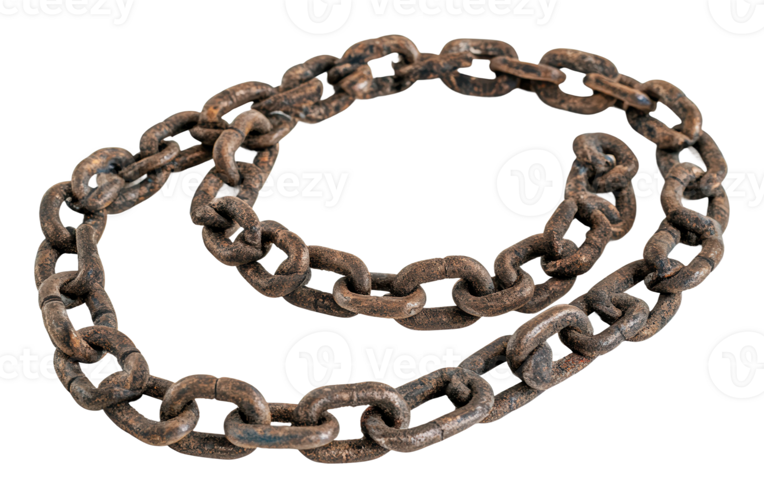 Intricate antique chain for display png
